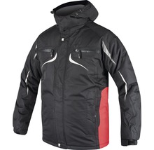 Jachetă de lucru Ardon Philip Winter din căptușeală matlasată + poliester negru/roșu, mărimea M-thumb-0