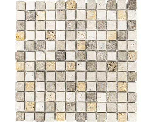 Mozaic piatră naturală XNT 46380 bej-maro 30,5x30,5 cm