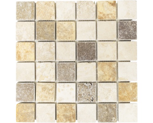 Mozaic piatră naturală XNT 46685 bej-maro 30,5x30,5 cm