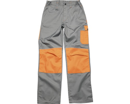 Pantaloni de lucru Ardon 2STRONG din bumbac + poliester gri/portocaliu, mărimea 52