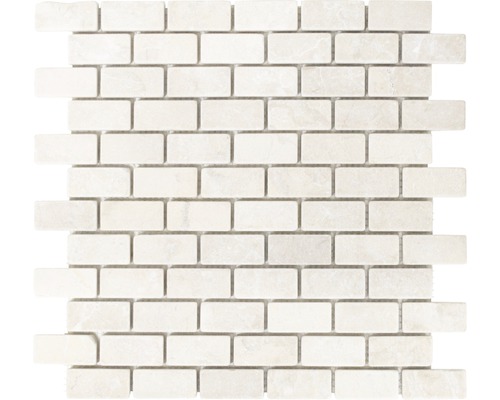 Mozaic marmură XNT 46692 alb mat 30,5x30,5 cm Placă de mozaic din marmură de formă dreptunghiulară