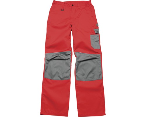 Pantaloni de lucru Ardon 2STRONG din bumbac + poliester roșu/gri, mărimea 52