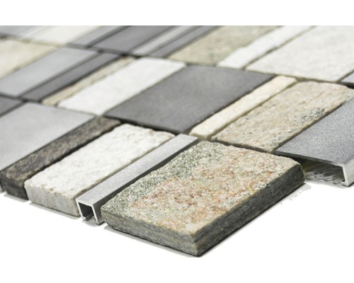 Placă de mozaic din materiale de piatră și aluminiu