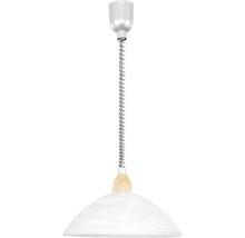 Lampa suspendată albă cu cablu spiralat