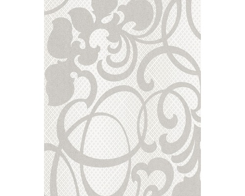 Tapet vlies 58645 Catania model ornamental alb-gri 10,05x0,53 m Tapet cu model floral