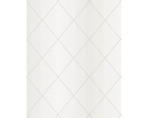 Tapet vlies 58650 Catania model grafic gri deschis 10,05x0,53 m Textil cu model în romburi și cusături