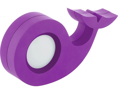 Suport violet pentru bandă adezivă în formă de balenă