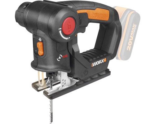 Fierăstrău pendular multifuncțional fără acumulator Worx WX550.9 20V max. 100mm, accesorii incluse