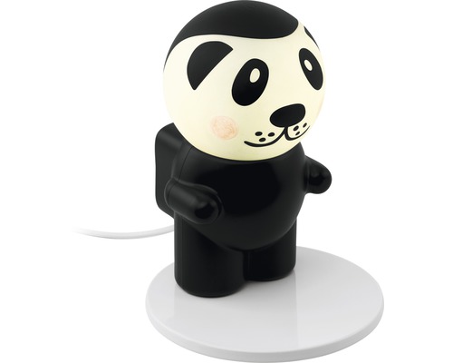 Lumină de noapte panda pe soclu alb