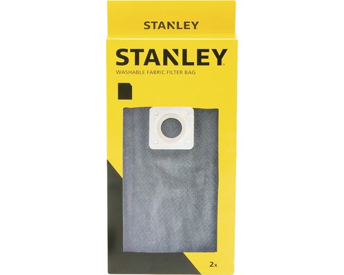 Sac de aspirator Stanley din material textil lavabil, pachet de două bucăți
