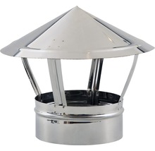 Capac terminal din inox pentru coș de fum D160