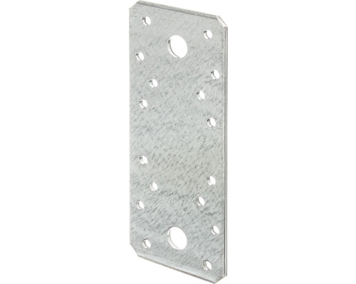 Placă perforată de îmbinare lemn Alberts 133x55x2,5 mm, oțel zincat Sendzimir Conector din oțel zincat cu găuri