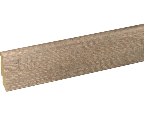 Plintă MDF SKANDOR FU60L stejar Almelo FOEI795 2400x58x19 mm Plintă cu structură de lemn