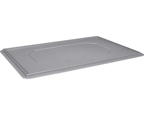 Capac pentru ladă depozitare din plastic Wibo 600x400x20 mm, gri-0