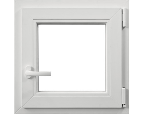 Fereastră PVC termopan ARON 4.0 5K 60x60 cm albă deschidere dublă dreapta