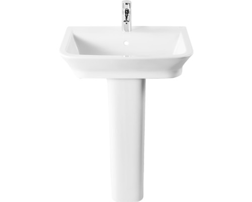 Chiuvetă cu piedestal și robinet