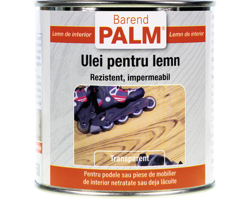 Ulei pentru lemn Barend Palm transparent 375ml-0