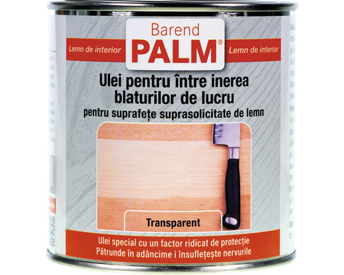 Ulei pentru blaturi de lucru și jucării Barend Palm transparent 375ml