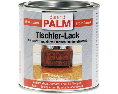 Lac transparent pentru lemn Barend Palm satinat 375 ml Lac pentru tâmplărie Barend Palm pentru interior într-o cutie