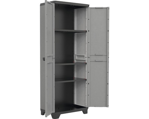 Dulap multifuncțional deschis din plastic cu rafturi