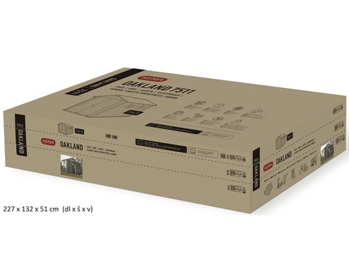 Cutie de ambalaj Keter căsuță de grădină Oakland 7511