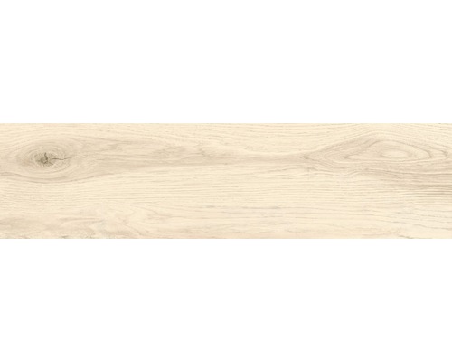 Gresie exterior / interior porțelanată Yucca Beige 15,5x60,5 cm Placă ceramică aspect lemn deschis cu granulație