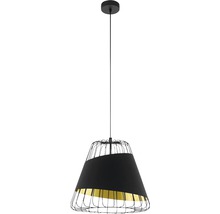 Lampa suspendată cu abajur și cadru de sârmă