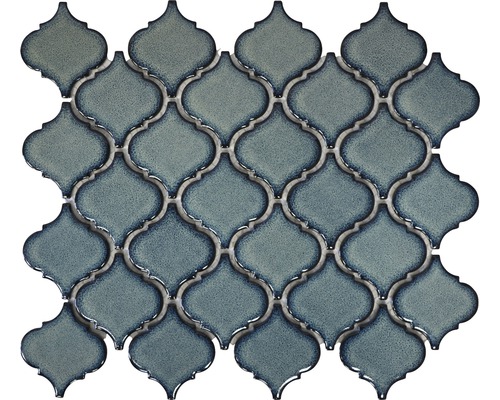 Mozaic piscină albastru lucios CLP3BG 29,3x24,5 cm Placă de mozaic în stil arab