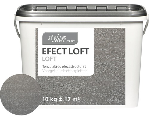 Tencuială structurată cu efect StyleColor LOFT gri 10 kg Găleată tencuială structurată cu efect loft, 10 kg