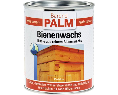 Ceară lichidă de albine pentru lemn Barend Palm incoloră 750 ml-0