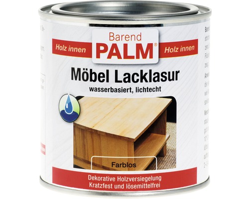 Lazură pentru mobilă Barend Palm incoloră 375 ml Barend Palm lazură incoloră pentru mobilă, pentru interior, într-o cutie