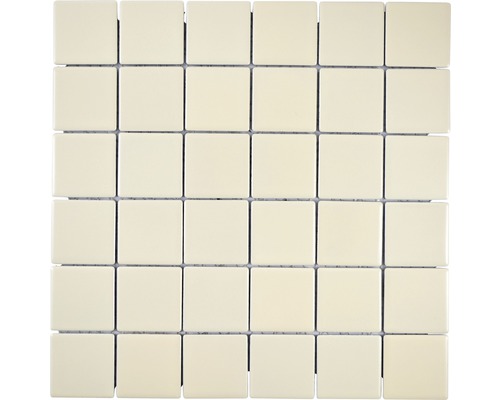 Mozaic piscină ceramic CD 272 bej mat 30x30 cm Plăci de mozaic pătrate pentru decorațiuni de pereți și podele
