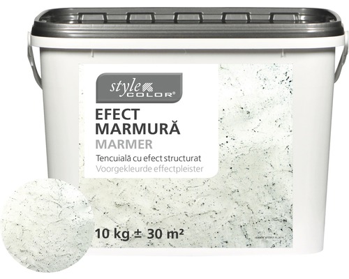 Tencuială structurată StyleColor cu efect de marmură, albă 10 kg Tencuială structurată StyleColor cu efect de marmură, albă 10 kg