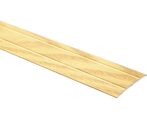 Profil de trecere aluminiu 2700x30x3 mm stejar Profil pentru podea din plastic cu decor de lemn