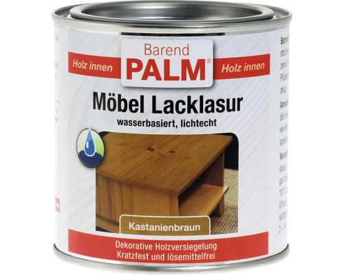 Lazură pentru mobilă Barend Palm castan 375 ml Conservă lazură pentru mobilă Maro castan pentru interior