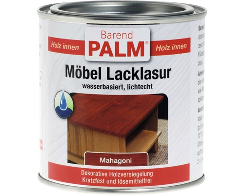 Lazură pentru mobilă Barend Palm mahon 375 ml Lazură Barend Palm pentru mobilă, pentru lemn de interior, mahon
