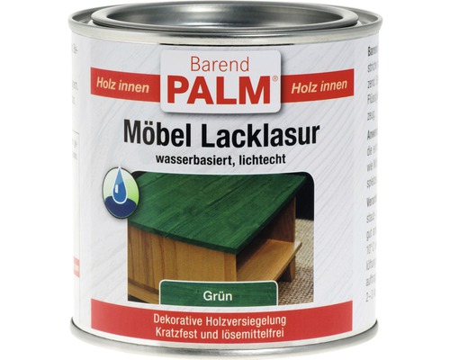 Lazură pentru mobilă Barend Palm verde 375 ml Cutie lazură verde pentru mobilă, pentru interior, de la Barend Palm