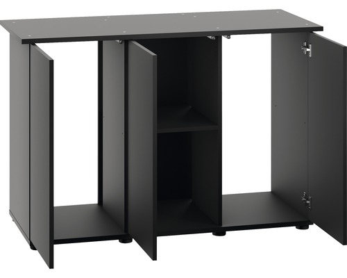 Dulap pentru acvariu cu uși deschise și raft interior