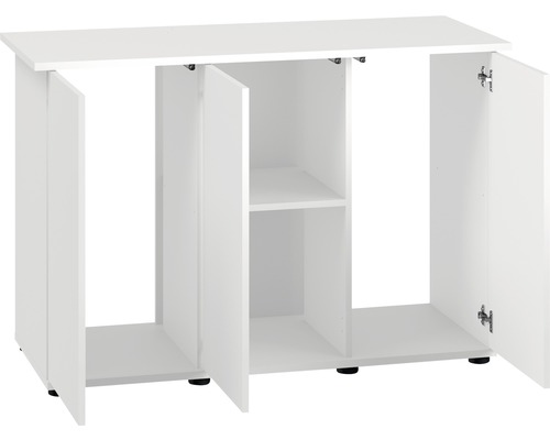 Dulap alb pentru acvariu cu trei uși și un compartiment