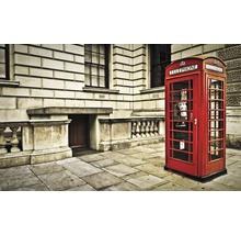 Fototapet vlies 1910 London cabina telefonică 416x254 cm-thumb-0