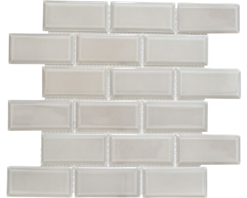 Mozaic piscină ceramic CG M03C metro uni gri 29,56x29,1 cm Placă mozaic dreptunghiulară