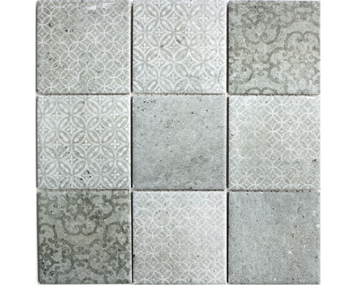 Mozaic piscină ceramic CELLO gri 30x30 cm-0