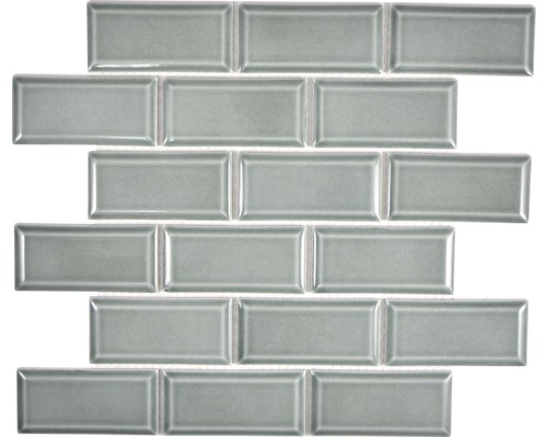 Mozaic piscină ceramic CG M05P metro uni petrol 29,56x29,1 cm Plăci dreptunghiulare cu aspect de zidărie