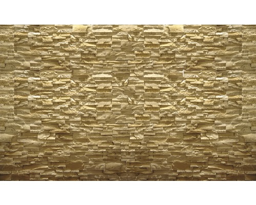 Placare de perete din piatră naturală în aranjament neregulat.