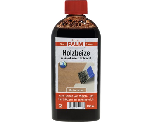 Baiț pentru lemn Barend Palm stejar mediu 250 ml Holz Palm Lazură pentru lemn Stejar mediu, 250 ml, pentru interior