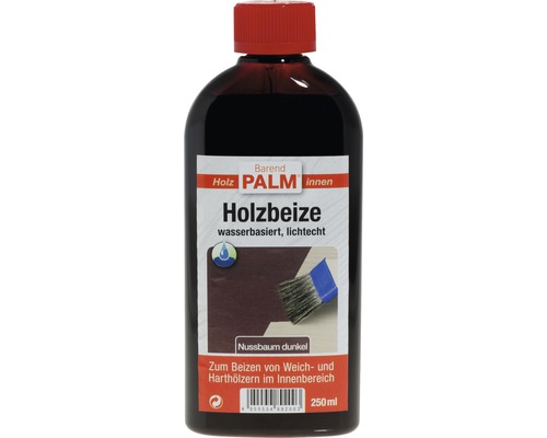 Baiț pentru lemn Barend Palm nuc închis 250 ml Holz Palm Lazură pentru lemn nuc închis, sticlă de 250 ml