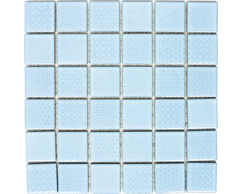 Mozaic piscină ceramic CH A1 albastru 30x30 cm Plăci de mozaic din sticlă