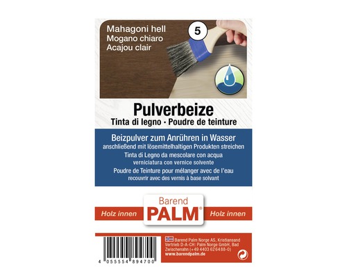 Baiț pulbere Barend Palm mahon deschis 5 g Barend Palm Pulbere bait lemn mahon deschis