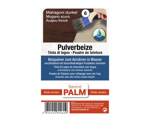 Baiț pulbere Barend Palm mahon închis 12,5 g