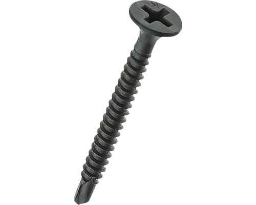 Set 500 șuruburi KNAUF autoforante TB 3,5x45 mm Șurub negru de găurit cu cap cruce